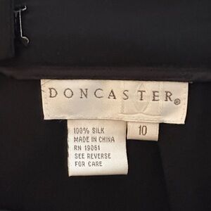 Doncaster Classic Black Silk Apparel